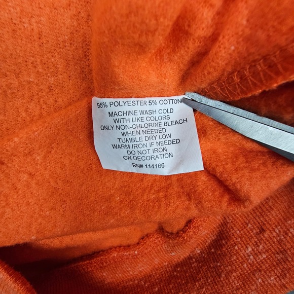 Colosseum Boise State Broncos NCAA Orange Hoodie Pullover Sweatshirt Mens - Picture 5 of 7